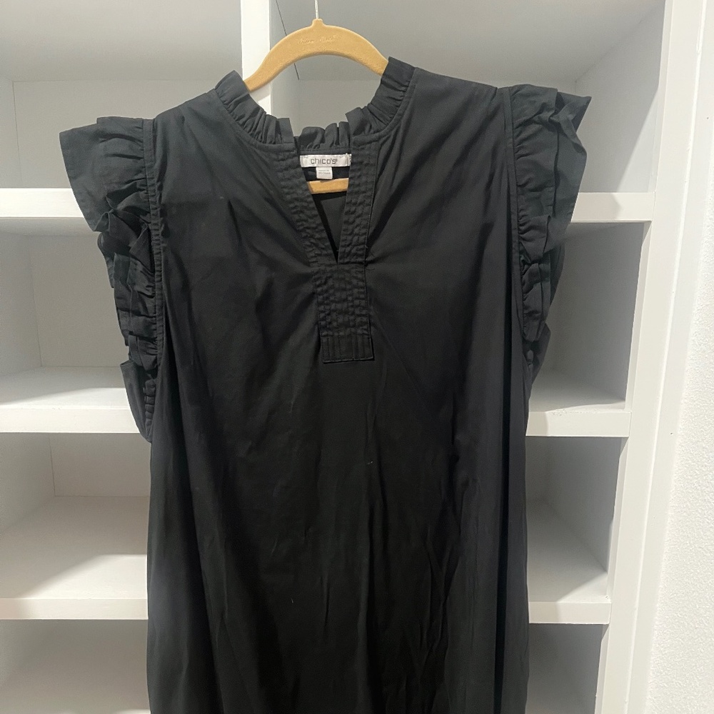 Chico's Cap Sleeve Knee Length Dress Size 14